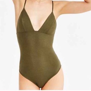 Urban outfitters olive tank bodysuit